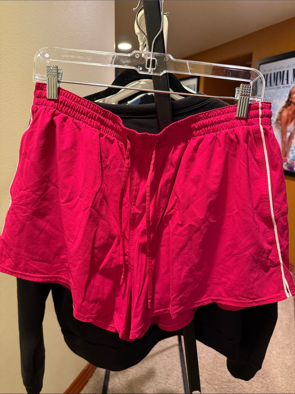 lululemon athletica Bright Pink Athletic Drawstring Shorts